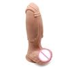 Color-Matching Silicone Realistic Thick Oversized Dildo and Irregular Anal Plug for Female Self-Stimulation