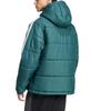 adidas Originals Men's Reversible 3-Stripes Padded Hooded Jacket Green Black JD9072