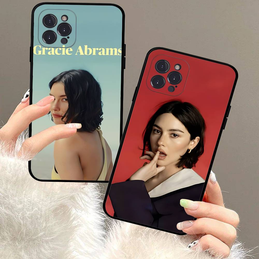 Popular G-gracie Singer A-abrams Black Soft Phone Case For IPhone 16 15 14 13 11 12 17 Pro Max Mini Plus