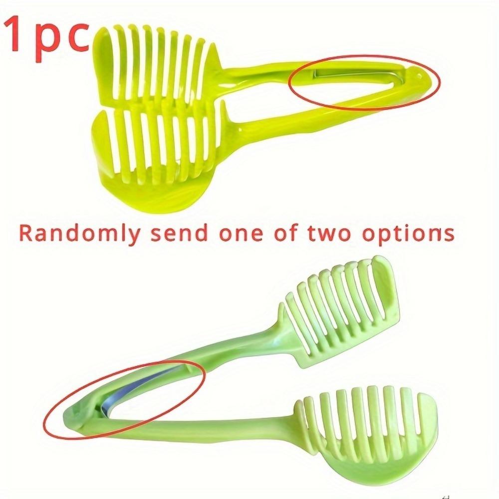 1pc Multi-Purpose Fruit & Vegetable Slicer Holder - Tomato, Lemon, Potato, Onion Cutter Stand, Kitchen Gadget for Food Contact