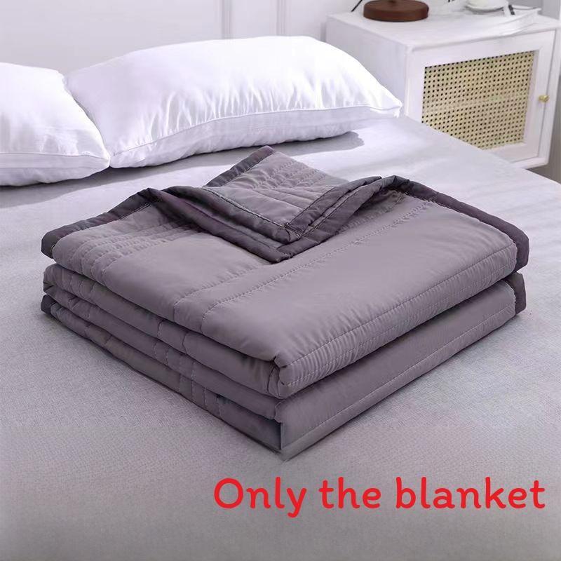 Color Solid Waterwashed Cotton Thin Summer Blanket For Home Children And