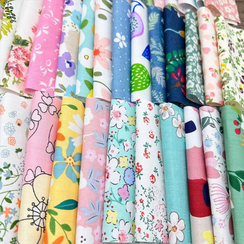 50 Pieces Cotton DIY Patchwork Square Patchwork 10 x10cm Sewing Material Quilting Decoration Mixed Style Fabric Cloth