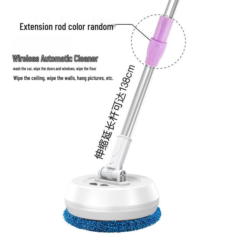 Wireless Auto-Rotating Telescopic Cleaning Device for Wet & Dry Car Wash and Window Cleaning