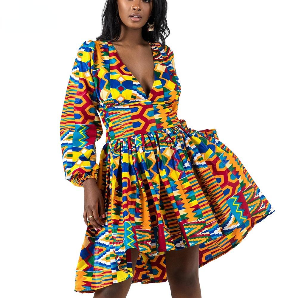 v neck ankara styles