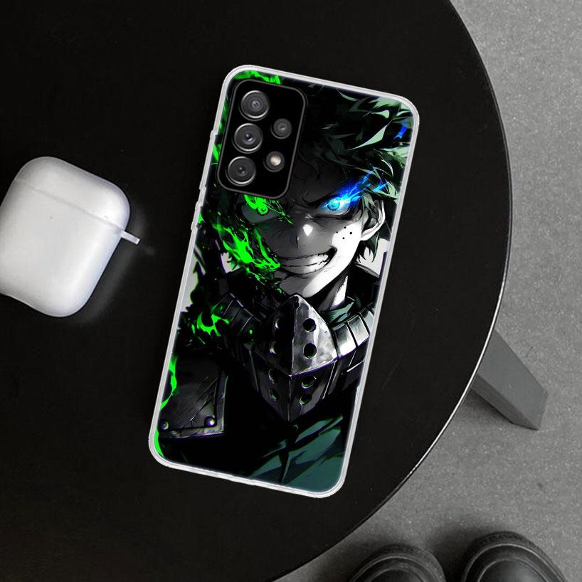 Midoriya Izuku Deku MHA My Hero Phone Case Cover for Samsung Galaxy A12 A22 A32 A52 A72 A02S A51 A50S A31 A20S A10S Note 20 Ultr