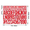 1+2 Inch Letter Sticker Self-adhesive Vinyl Waterproof Suitable for Water Bottle Manual Scrapbook Poster Letter Sticker