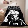 Coperta in Flanella Disegno Animato 2D di Qualità Haikyu, Design Stampato per Divano, Biancheria da Letto Calda Essenziali da Viaggio_LIAN