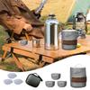Tasse aus Titanlegierung Tragbares Reise-Teeset Outdoor-Camping Teezubereitungstasse 1 Stück Titantasse und 3 Stück Teetassen Outdoor-Geschirr