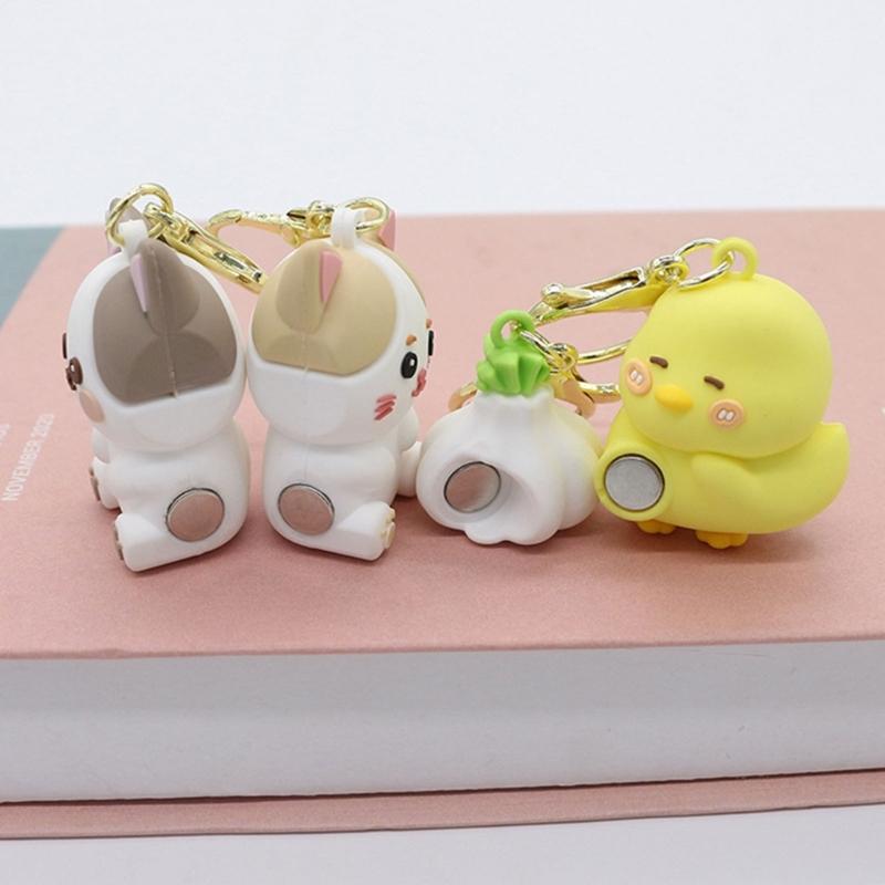 Soft Flexible PVC Magnetic Couple Keychain Pendant Magnet Key Holder For Quick Attachment Ideal Gift For Couples