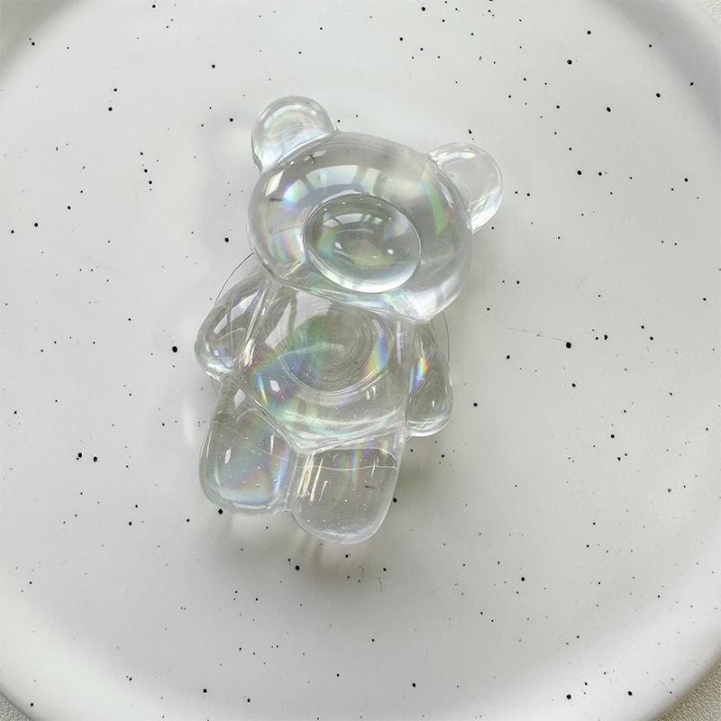 Laser Bear Love Cat Claw Crystal Ball Mobile Phone Airbag Bracket Pasted Three-Dimensional Desktop Support Frame