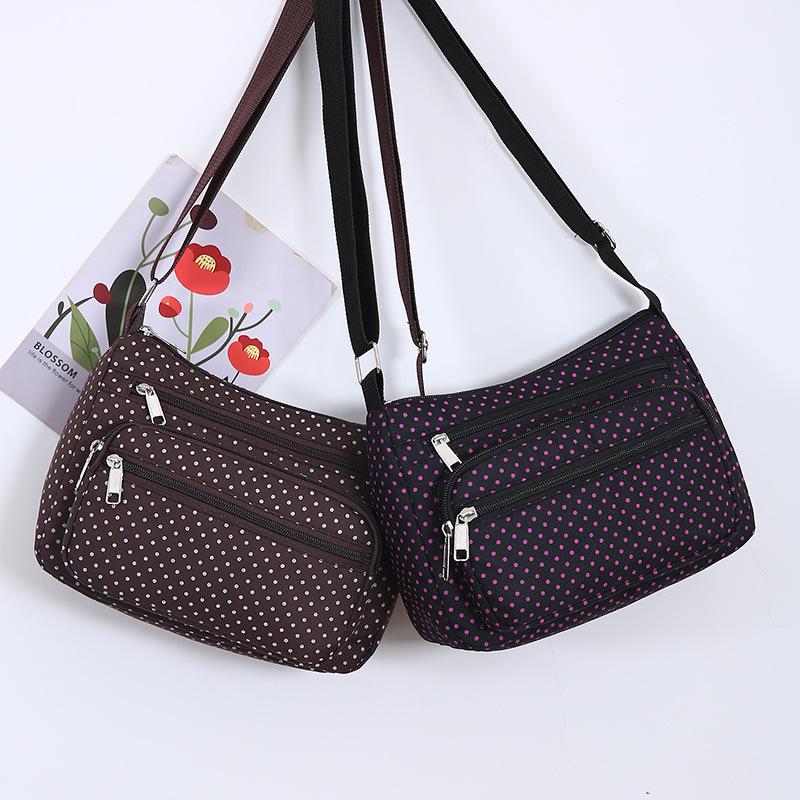 

Women s Bag Cloth Bag Multi-layered BackpackSlung Diagonally синій