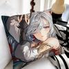 Game Anime Genshin Impact Shenhe Pillow Case Fashion Square Pillowcase Bedroom Sofa Room Ins Decoration Leisure