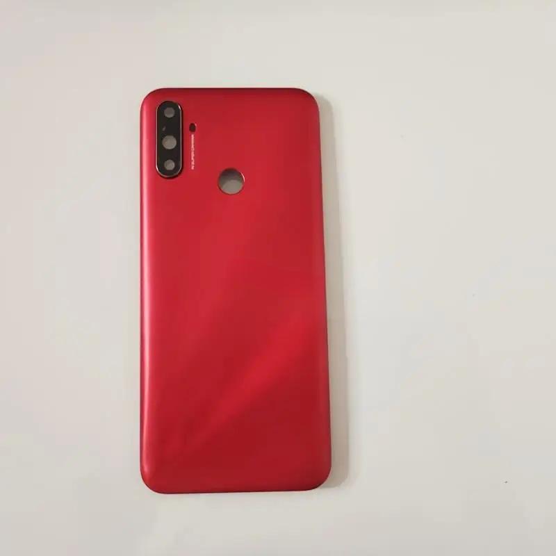 Novaphopat Per Realme C3 RMX2020 Cover Posteriore Sportellino Batteria Pannello Posteriore Scocca Posteriore Con Lente Fotocamera e Cornice Pulsante Chiave Laterale