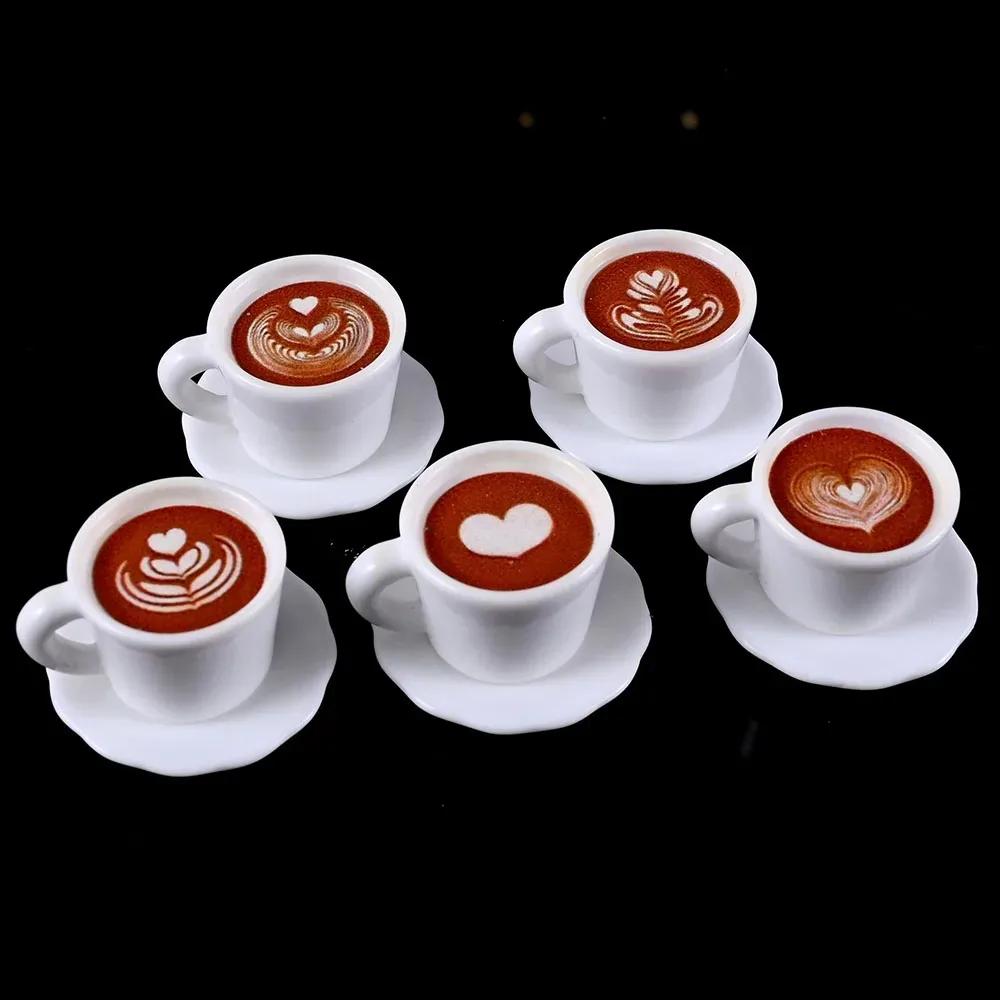 10pcs/set 1/12 Scale Miniature Dollhouse Coffee Cup Drinks Kitchen Food for Blyth BJD Doll Accessories Girl Toy