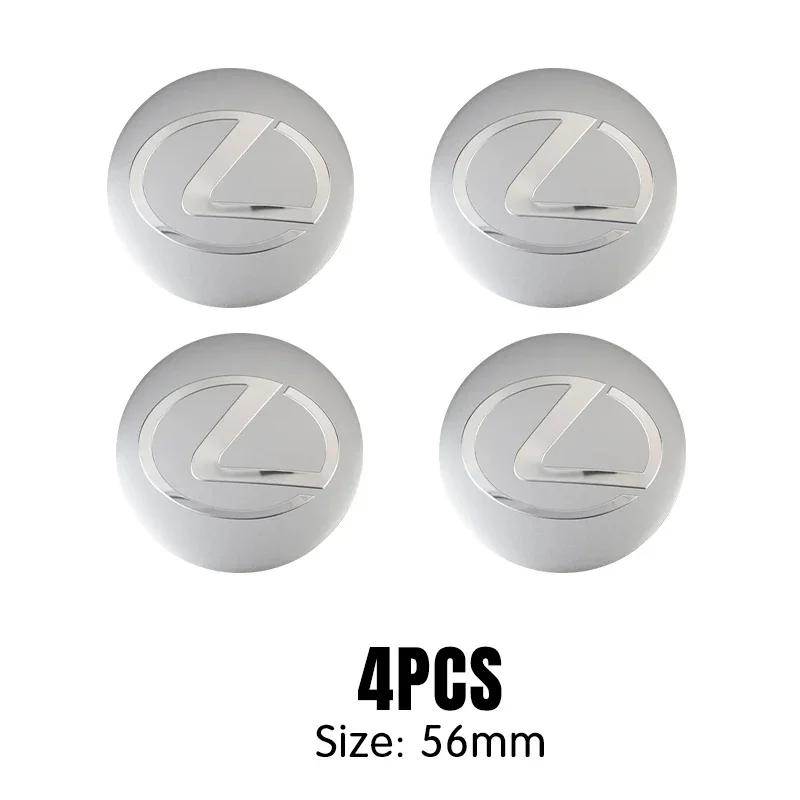 4pcs 56/60mm Wheel Hub Center Caps For Lexus ES RX NX LS UX LM LX GX LC RZ IS CT GS RC HS SC TX LBX IS300 RX3 Auto Accessories