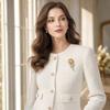 Sunflower Brooch Pin with Crystal Embellishments Elegant Floral Design for Women Coat Dress Accessories Jewelry Gift