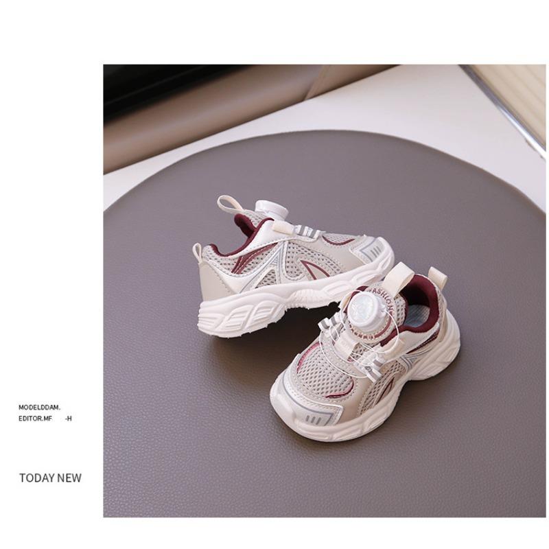 Children's sports shoes boys' shoes spring new medium and small children's mesh casual shoes running shoes girls' dad shoes
