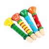 2pcs Wooden Trumpet Entertainment Supplies Whistle Horn Musical Instrument Festival Party Performance Props for Beginners TMZ