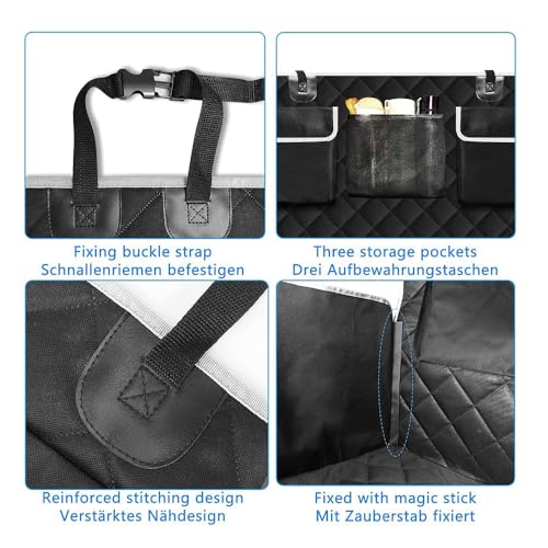 Trunk Mat Heavy Duty Waterproof Cargo Liner with Organizer Pockets Scratch Resistant Pet Defense Cover for VW Taos 2022 2026 MQB A1 Orange