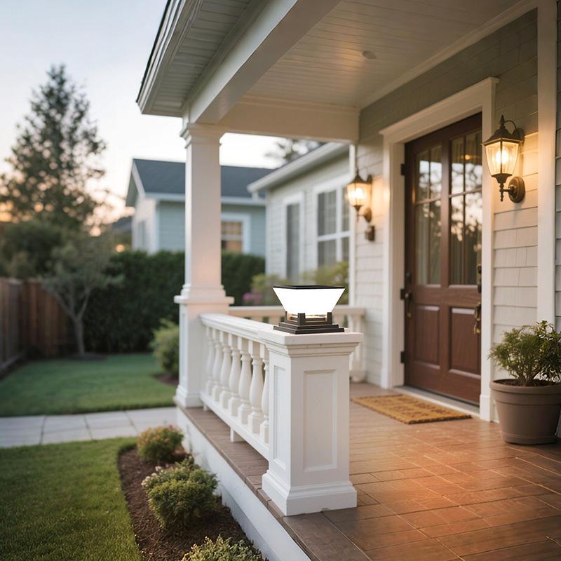 Solar Outdoor Garden Pillar Light - Perfect for Courtyard, Villa, Family Gatherings, and Camping