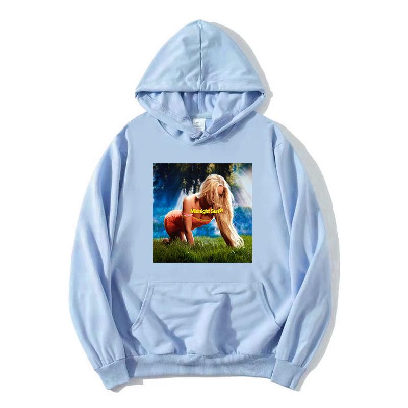 Midnight Sun Tour 2025 Hoodies Zara Larsson Singer Printing Sweatshirts Long Sleeve Fleece Hooded Pullovers Women Clothing Hoody