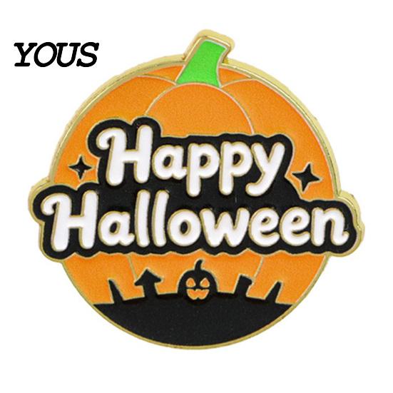 Unique Holiday Gifts for Friends Halloween Enamel Brooch Pin, Cartoon Ghost Witch Hat Black Cat Lapel Pins Spider Decorative Badge Jackets Backpacks