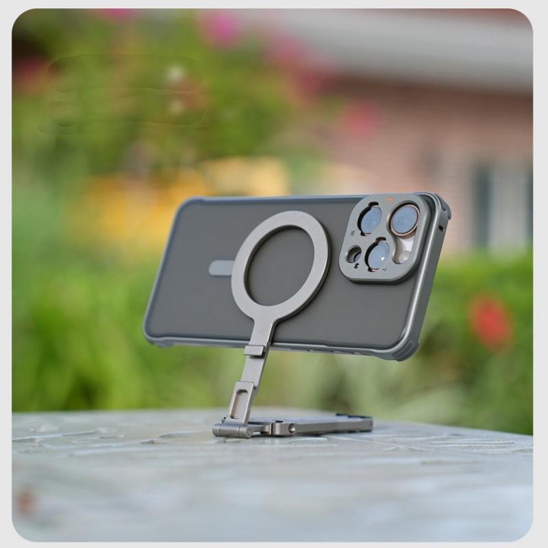 1 Pcs Foldable  Phone Holder With Cold Shoe Magnetic Pocket Phone Tripod With Hook For Phone Android Tripod Phone Stand