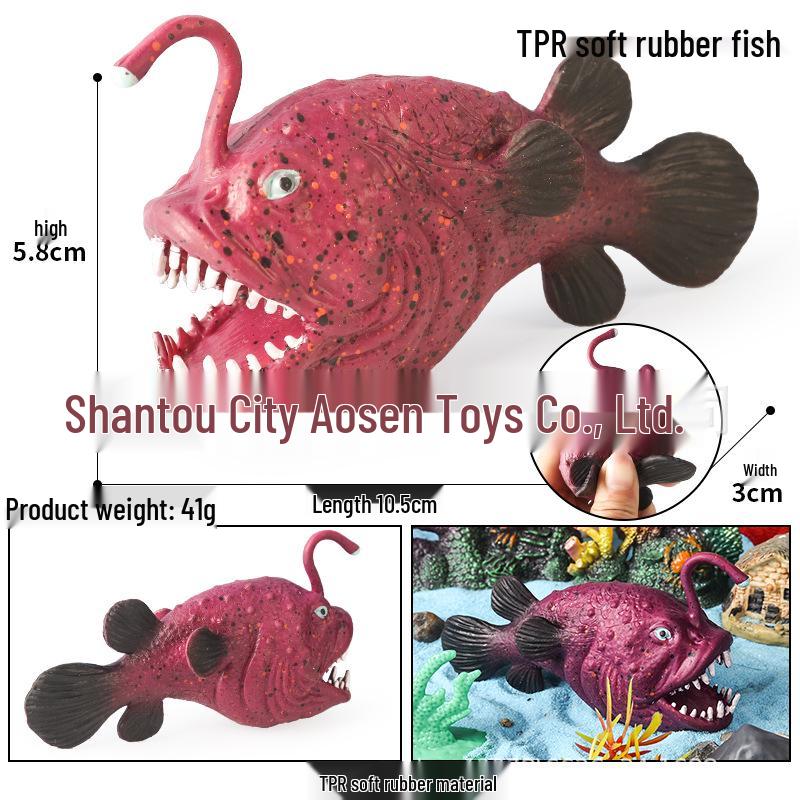 Çocuklar İçin Okyanus Hayvanları Stres Giderici Sıkma Oyuncakları - Yengeç, Ahtapot, Köpekbalığı, Balon Balığı, Dunkleosteus Modelleri