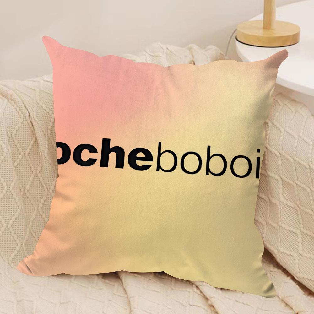 R-Roche Fashion B-Bobois Cushion Cover Soft Plush Fabric Double-Sided Printed Sofa Cushion Cover for All Seasons Home Decor Gift