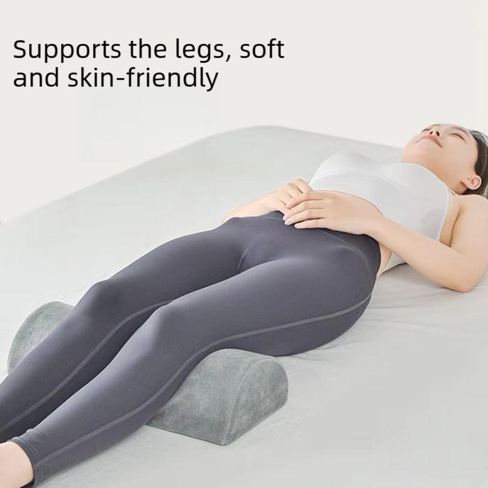 Half Cylinder Half Moon Bolster Pillow Ergonomic Semi-Roll Knee Pillow Leg Massage Pad  Home Use