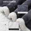 Heated Blanket Wearable Throw Electric Blanket with Foot Pocket 8 Heat Settings & 1-12 Hours Time Settings Auto-Off Washable