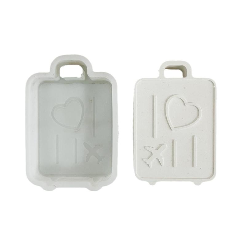 3D Luggage Silicone Candle Mold Handmade Candle Making Soap Plaster Resin Molds DIYs Chocolate Cake Baking Tools Decors