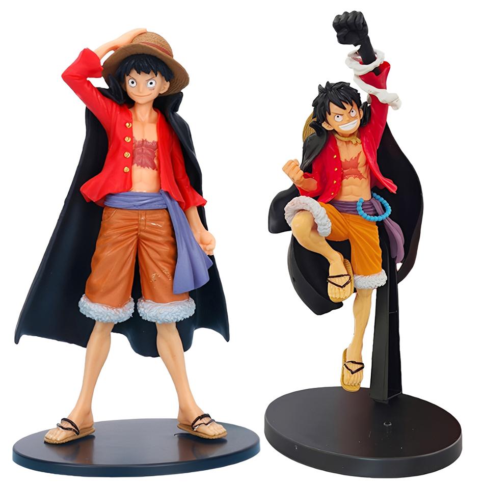 Anime One Piece Featured Handmade Luffy Straw Hat Luffy Handmade PVC Model Trendy Play Ornament Children's Toy Birthday Gift