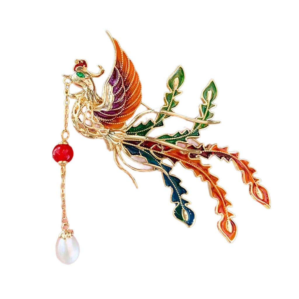 Elegante Pfirsichfarbene Emaille-Brosche Modeschmuck-Accessoires Damen Reversnadel Kleidung Korsage Schmuck für Hochzeitsfeier