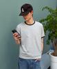 BRENSON [Cooling] Glen Semi-Crop Ringer Short Sleeve Tee ( 4 Colors )
