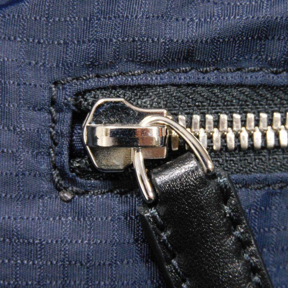 Used 11828 Chillout Nylon Scritto Tote 7924 New Logo All-Over Print Multicolor Shoulder Bag Calligraphy Navy Men's from