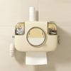 Paper Towel Dispenser Wall Mount Waterproof Multifunctional Bathroom Tissue Box Toilet Paper Holder