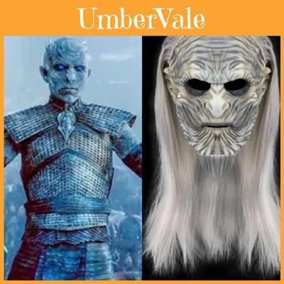 Terrifying Halloween Mask Premium Latex Headpiece Game Of Thrones White Walker Design