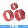 A ABSOPRO AC Volume 4WD Switch Knob Cover Aluminum Alloy 5pcs Red
