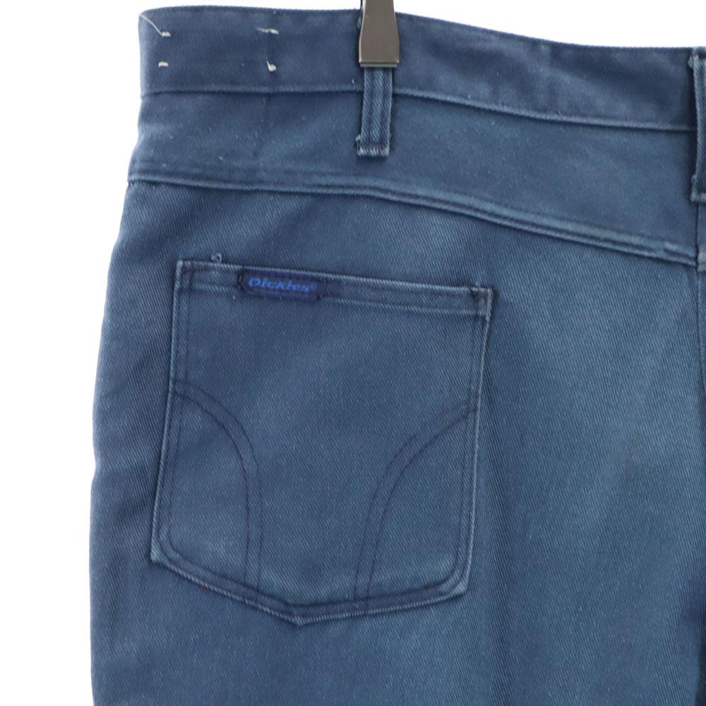 Dickies 80s Talon Zip Vintage Work Pants W42 Blue Biggs Men's Used