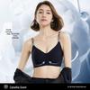 Camellia Scent Seamless Push-Up Bra: Ultra-Thin, Wire-Free, Anti-Sagging with Glitter Straps