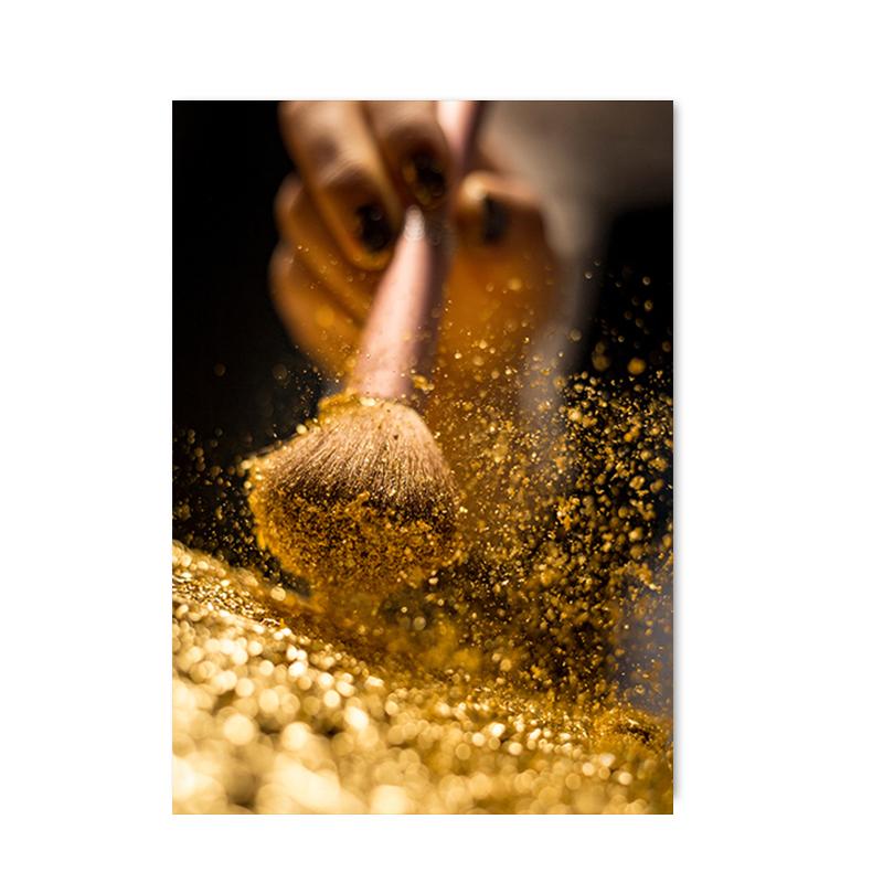 

Африканские черные золотые женские постеры и принты, картины на холсте, современные скандинавские настенные художественные картины для гостиной, украшения дома 40X60cm No Frame