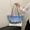 New large-capacity fringed bag beach bag women's shoulder tote bag is now popular casual bag popular women
