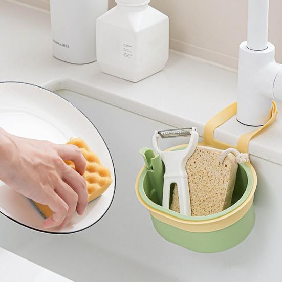 2Pcs Drain Baskets High-Efficiency Filter Easy to Install Automatic Dumping Sink Strainer Baskets Kitchen Trash Catcher