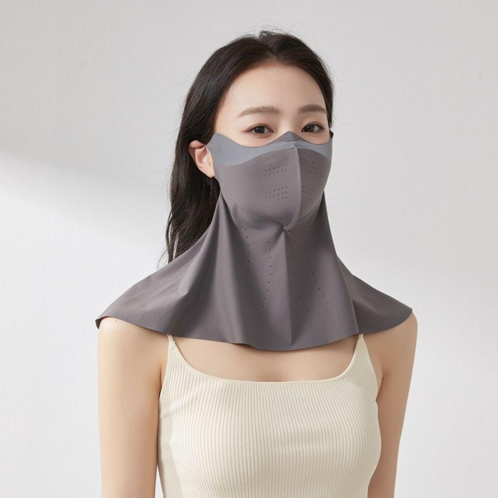 3D Breathable Sun Protection Mask UPF50+ Sunshade Face Mask New Anti-UV Neck Scarf Outdoor