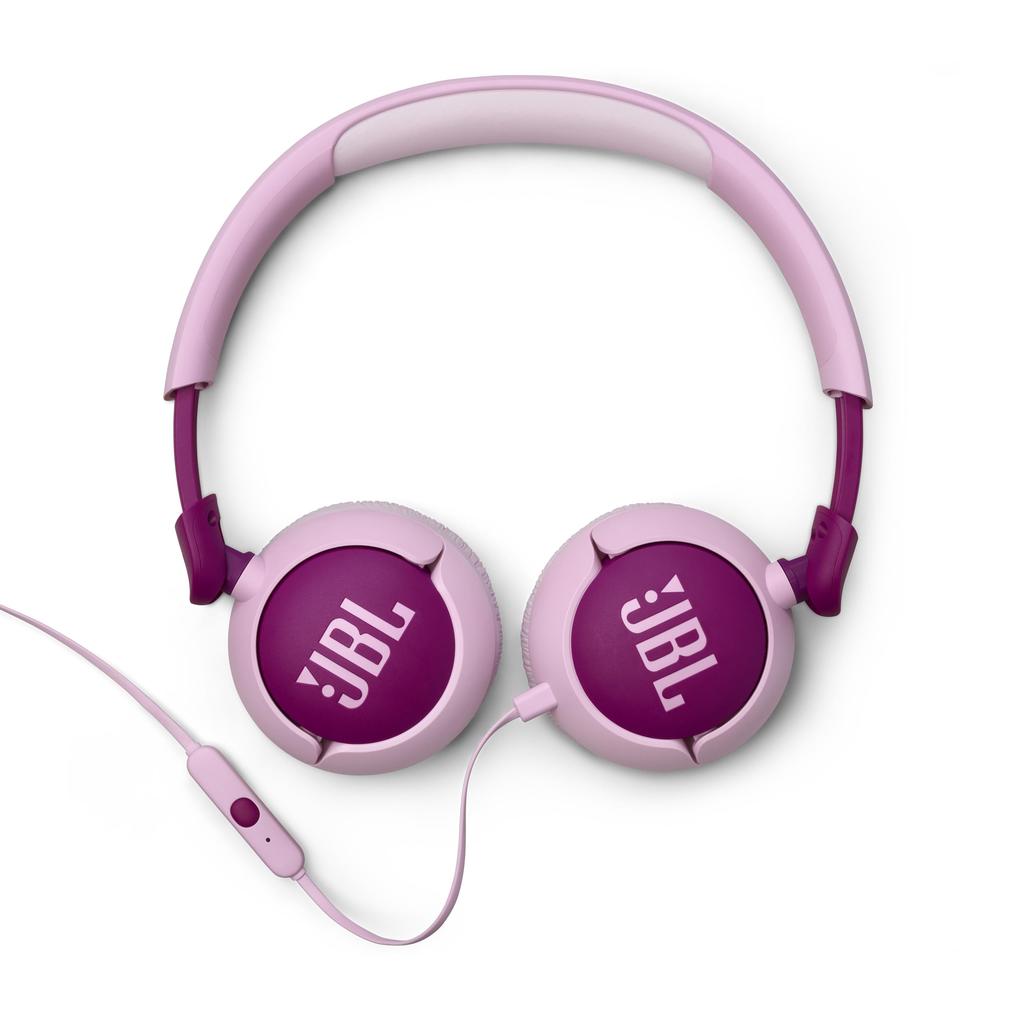 JBL Junior 320 / Kids' / On-Ear Headphones / Volume Control / Built-in Microphone / Customizable Stickers Included / Purple / JBLJR320PUR