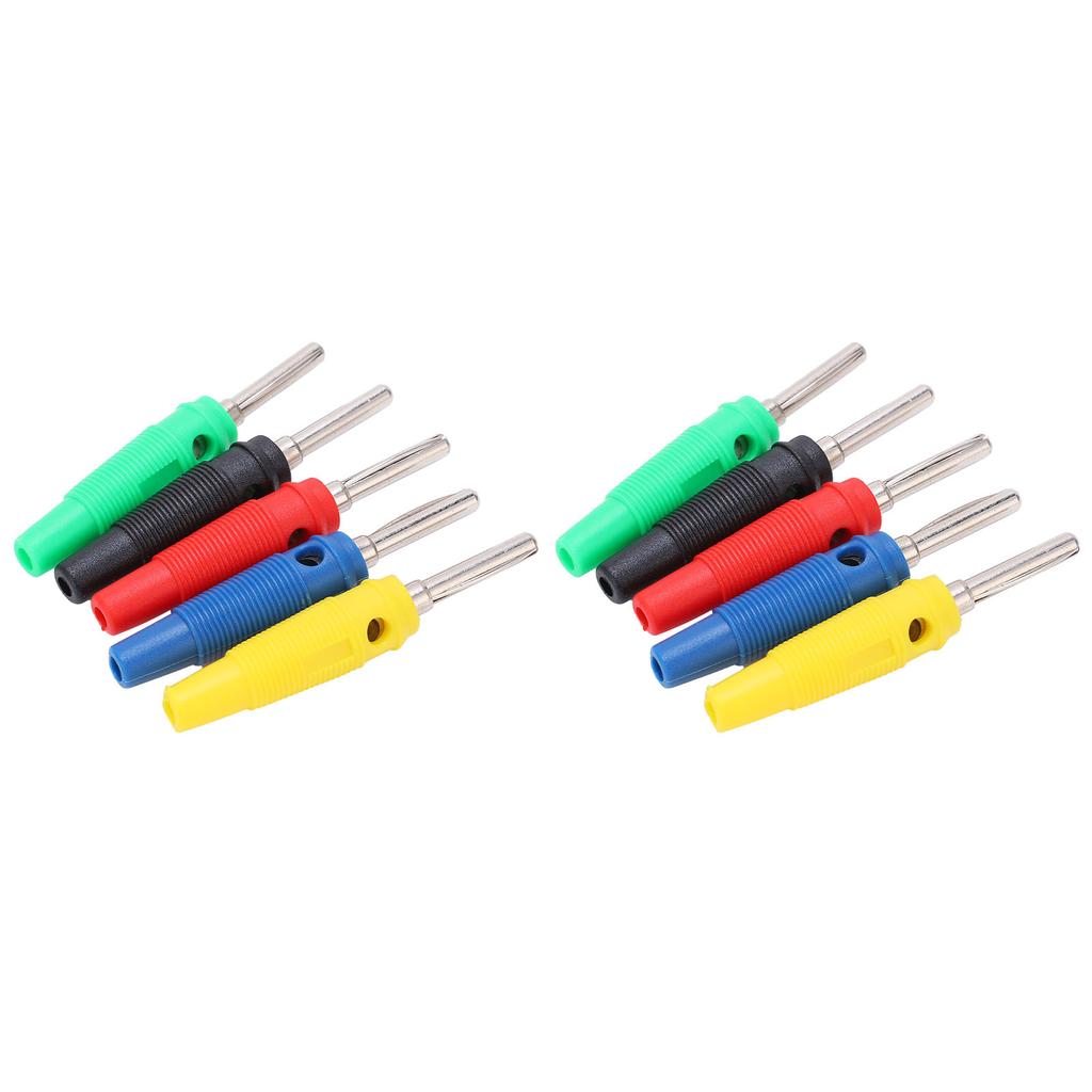 2 Set U23 4mm Single Needle Banana Plug Red Yellow Blue Green Black for Electric Power Test Parts