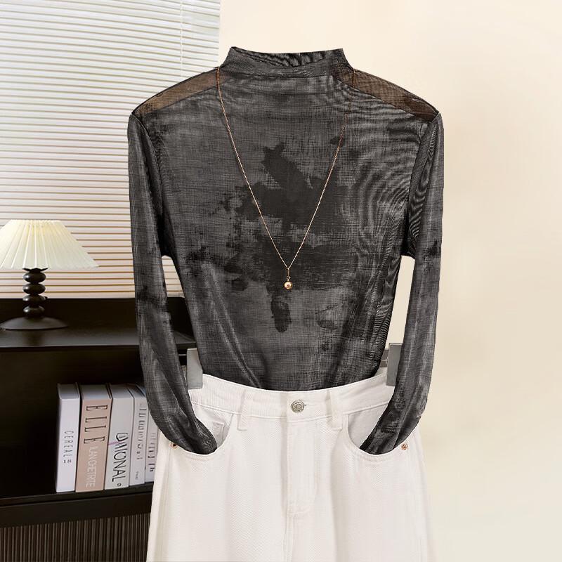 

She Pool Retro Chinese Style Turtleneck Base Layer S