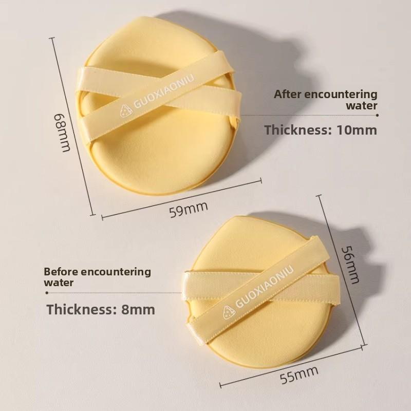 GUOXIAONIU 5pcs Air Cushion Puff Wet And Dry Reusable Sponge Puff For Foundation And Powder Makeup Tool With A Storage Case