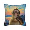 Thinking Monkey Meme  Pillowcases Accessories Soft Cushion Cover Gift  Throw Pillow Case Cover Bedroom Multiple Sizes